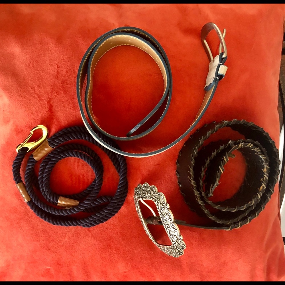 Three belts in one lot.  Great deal!
